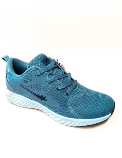 deportivas azules hombre cordones