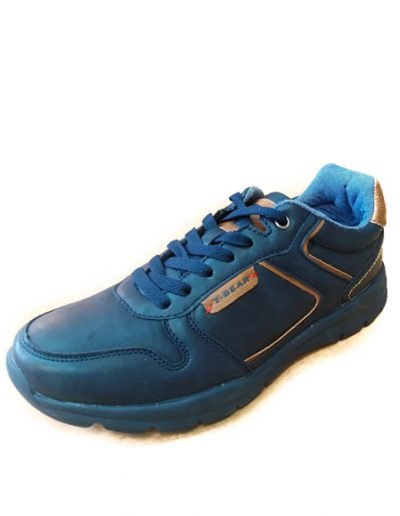 deportivas hombre cordones azul