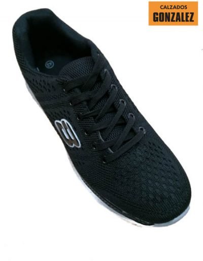 deportivos hombre negro cordones verano