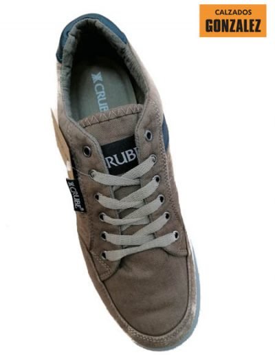 playeros deportivos hombre cordones beig