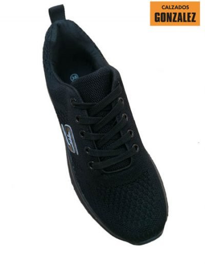 playeros deportivos mujer negros cordones
